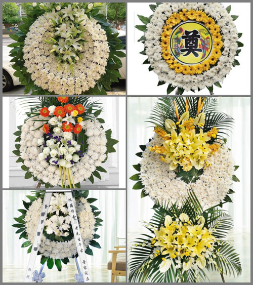 福建漳州龙海市白水镇山边村花圈速递
